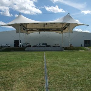 Gebrauchtes Zeltdach / Membranüberdachung 21,20 x 15,65 m