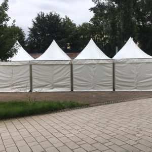 mehrere Pagoden 3 x 3m mit Kassettenboden