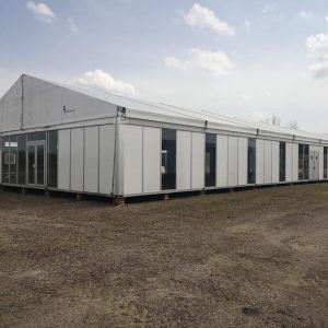 2x Stück 15x40 Zelt inkl. Schwerlastboden & Fassade